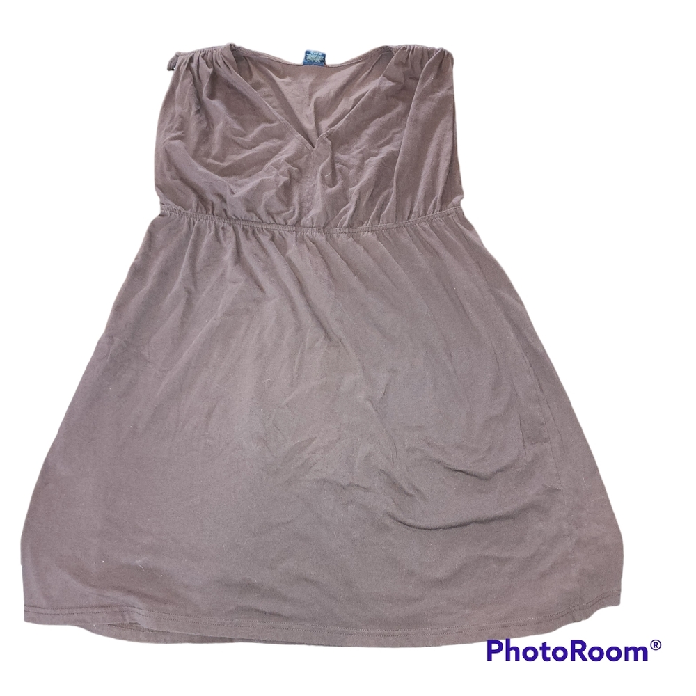 Chocolate brown sleeveless dress 3X faded glory